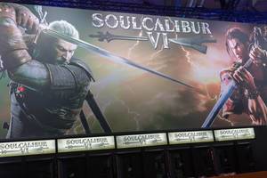 Besucher spielen Soulcalibur VI