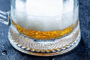 Bier in einem Glas - Nahaufnahme