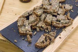 Biovegan powerbread with germinated cereals from the baking-mix
