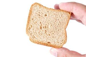 Biscuit Toast Bread in the hand (Flip 2019)