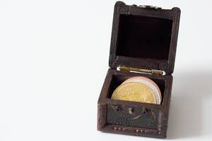 Bitcoin in a treasure