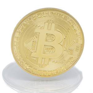 Bitcoin Münze Gold Nahaufnahme