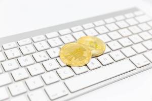Bitcoin on a keyboard