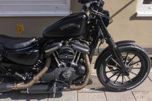 Black Harley-Davidson motorcycle