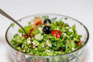 Bowl of Greek salad  Flip 2019