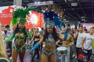 Brazilian Carnival style dancers - FIBO Cologne 2018