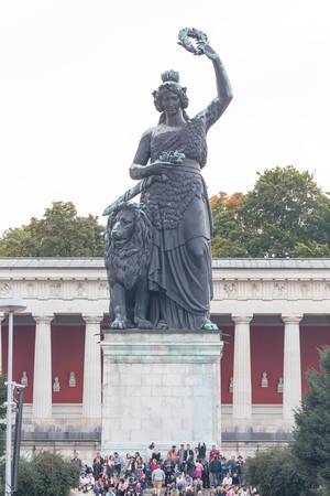 Bronzestatue Bavaria, München