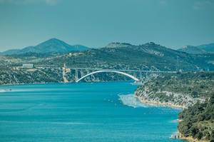 Brücke Kurabrücke in Šibenik, Kroatien