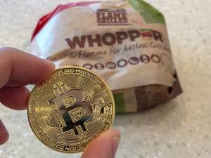 Burger King Whopper paid with Bitcoin