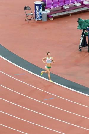 Carla Salomé Rocha (10.000 Meter Lauf) bei den IAAF Leichtathletik-Weltmeisterschaften 2017 in London