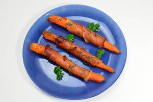 Carrot baked with ham