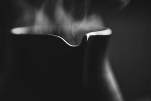 Ceramic Tepot Closeup And Hot Tea Smoke (Flip 2019)