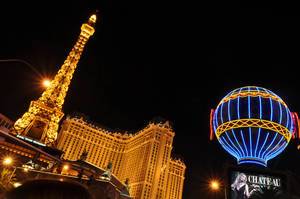 Chateau Nightclub mit der Nachbildung des Eiffelturms - Las Vegas