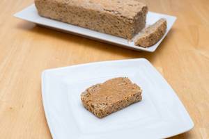 Chia bread with almond butter