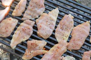 Chicken Breasts on the barbecue grill