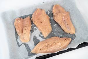Chicken Breasts with Spices prepared for baking
