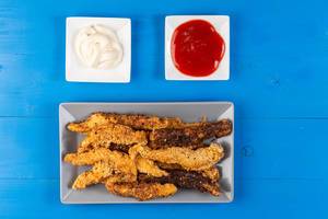 Chicken Sticks with Sesame and Ketchup and Mayonnaise (Flip 2019)
