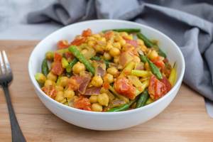 Chickpea Curry with vegetables in a Bowl  (Flip 2019)