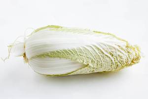 Chinese Green Cabbage on white background