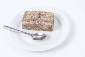 Chocolate and Vanilla Halva served on the plate (Flip 2019)