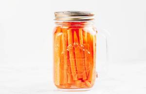 Chopped carrots in a jar.jpg