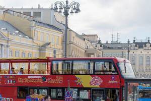 City sightseeing bus in Moscow