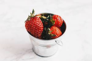Close up of fresh strawberries
