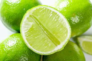 Close-up of half fresh lime