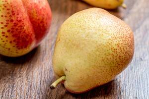 Close-up of ripe yellow pear (Flip 2019)