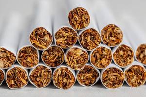 Close-up of tobacco cigarettes background