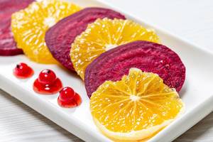 Close - up salad with beets and oranges (Flip 2019)