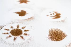 Cocoa dust  shapes