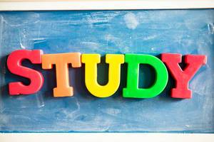 Color letters reading STUDY