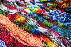 Colorful bead necklaces