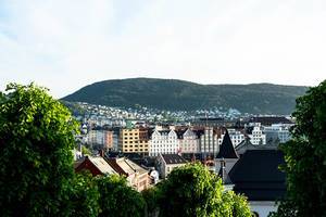Colorful Bergen architecture