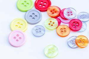 Colorful buttons for clothes