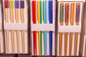 Colorful japanese chopsticks