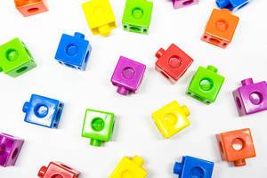 Colorful kids learning blocks
