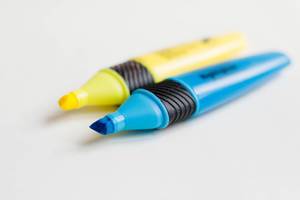 Colorful Marker Pen Set on White Background