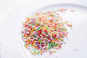 colorful sprinkles, close up
