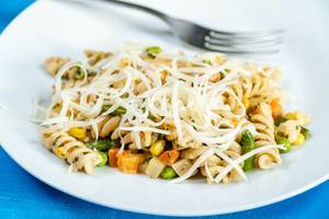 Cooked Vegetables with Pasta and Grated Cheese (Flip 2020)