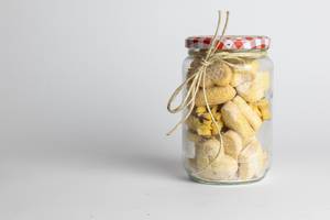 Cookies in a glass jar