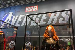 Cosplay - Kostümaustellungen der Marvel Avengers Superhelden, auf der Gamescom in Köln