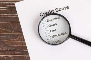 Credit Score results under magnifying glass