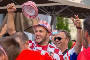 Croatian soccer fans overjoyed