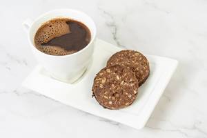 Cup of Black Coffee with Chocolate cookies with Peanuts (Flip 2019)