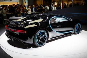 Das Bugatti - Modell Chiron zero-400-zero bei der IAA 2017