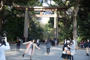 Das Tor zum Meiji-Schrein, Tokyo