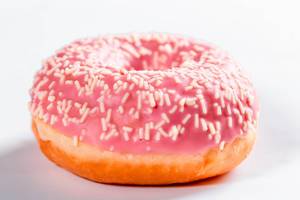 Delicious pink glazed doughnuts  Flip 2019
