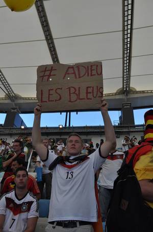 Deutscher Fan bei der WM 2014 in Brasilien